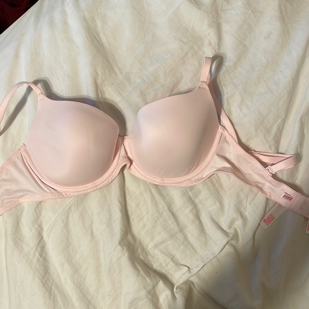 Victoria’s Secret PINK Light Pink Satin-Feel Wear Everywhere Bra